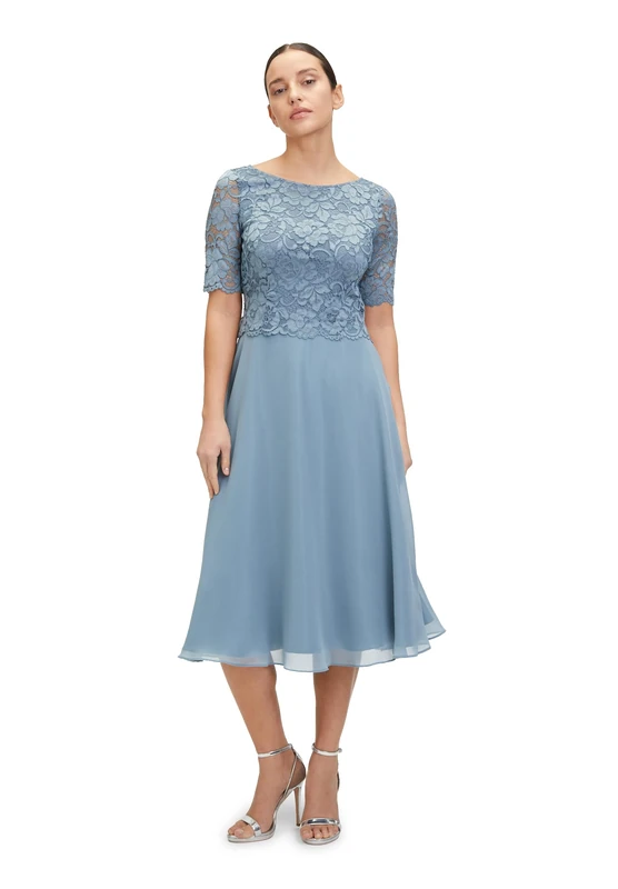 Vera Mont Vera Mont Women's 0113/4825 Dress, Bluish Grey, 6