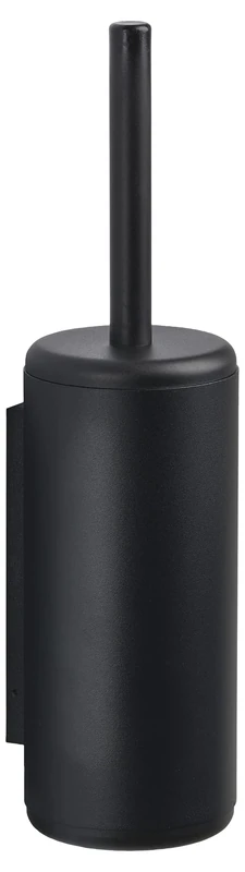 Zone Denmark Rim Toilet Brush Wall Mounted Toilet Brush Set with Brush and Holder for Bathroom Wall Mounted Diameter 10 cm Height 38.2 cm Black