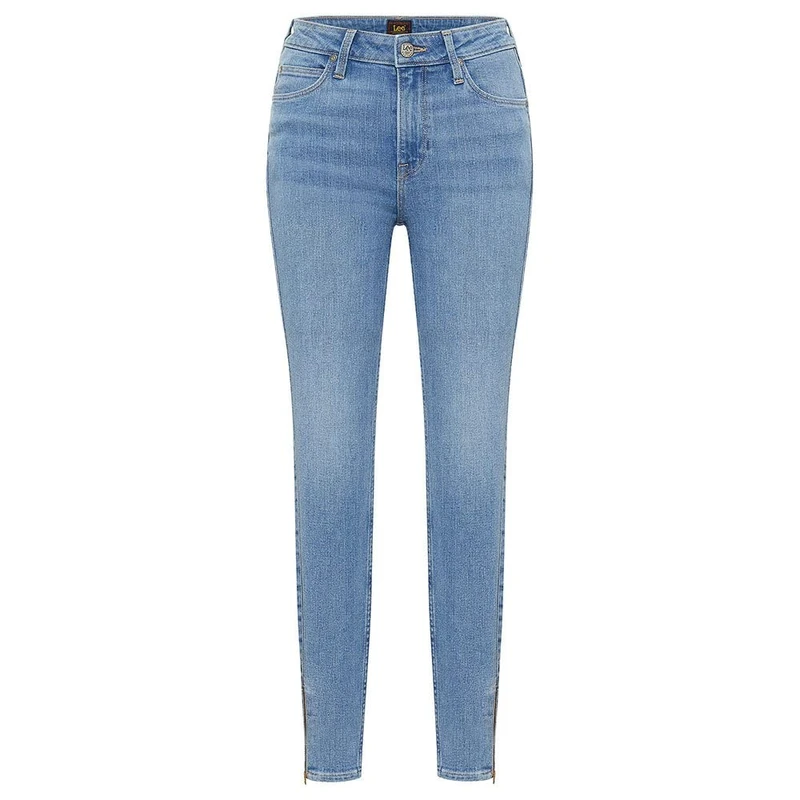 Lee Women's Scarlett HIGH Zip Jeans, Partly Cloudy, W30 / L29