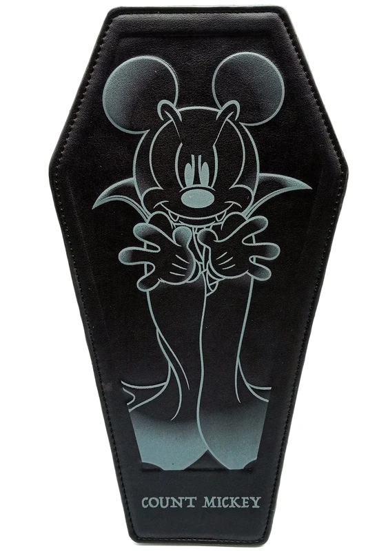 Loungefly X LASR Exclusive Disney Count Mickey Coffin Convertible Crossbody Bag - Cute Backpacks Festival Backpack Goth Fashion Disneybound - Image 1