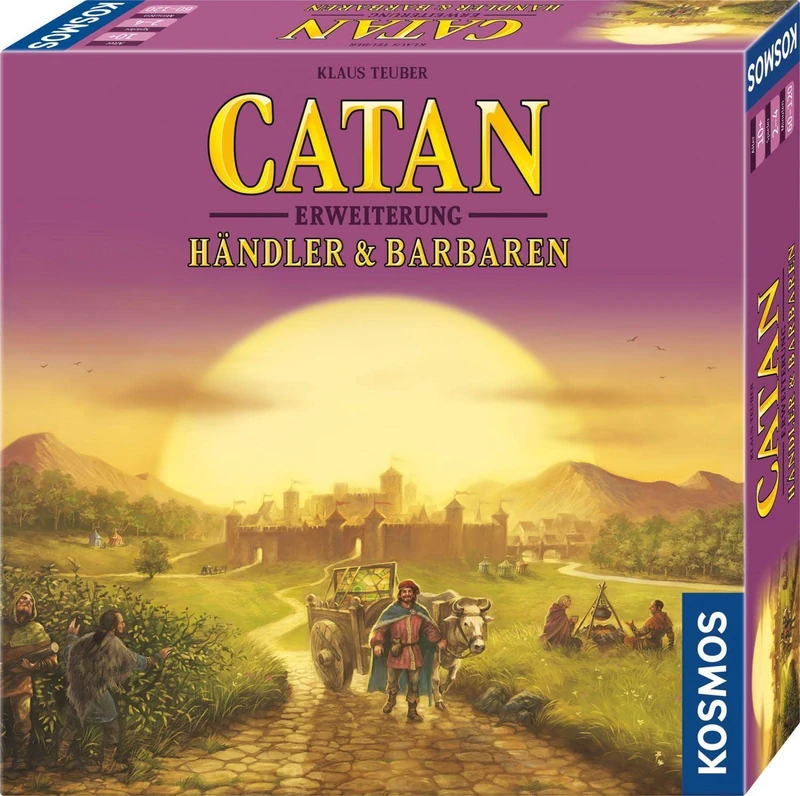 Kosmos 682774 CATAN - Händler & Barbaren, Erweiterung zu CATAN - Das Spiel, Gesellschaftsspiel für 3-4 Personen ab 10 Jahre, nur spielbar mit dem Basisspiel, Strategiespiel, Siedler von Catan