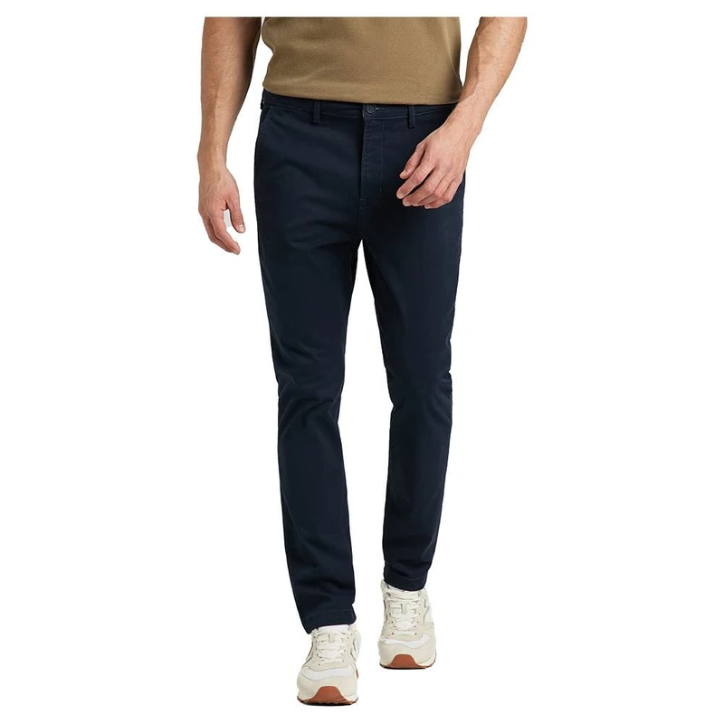 Lee Men's Slim Chino Pants, deep Navy, 36 W/32 L