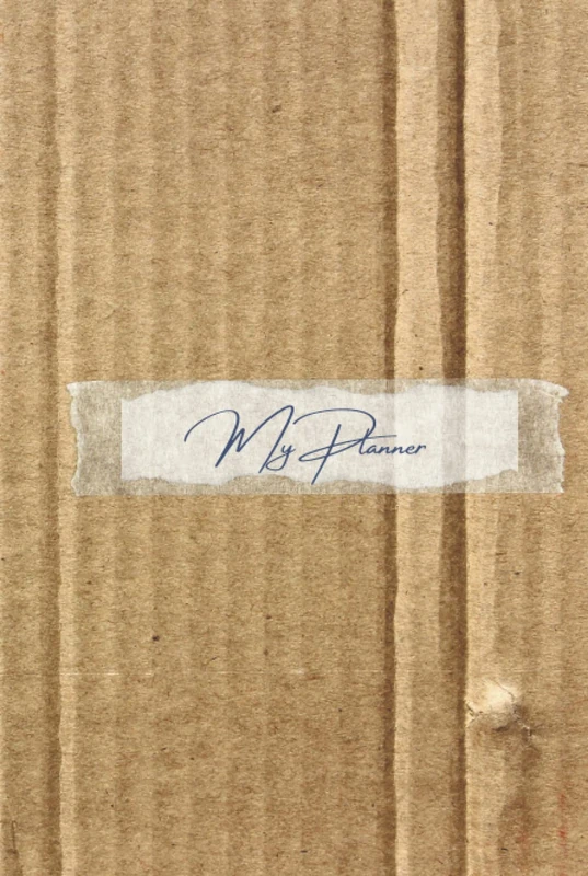 Stylish planner. Daily planner, 6 '' x 9 '', calendar