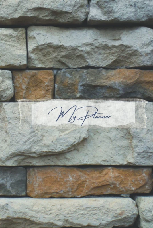 Stylish planner. Daily planner, 6 '' x 9 '', calendar