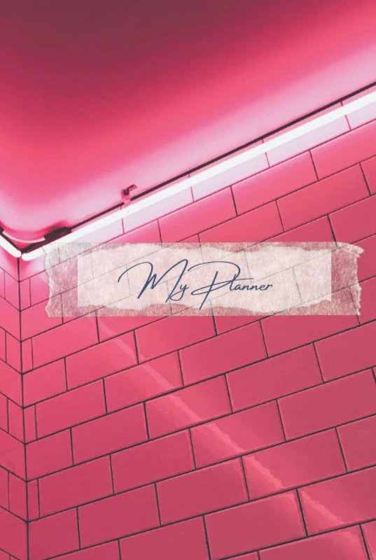 Stylish planner. Daily planner, 6 '' x 9 '', calendar