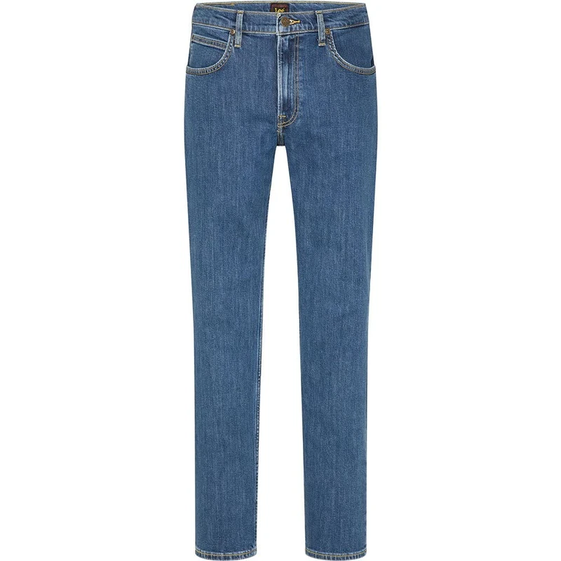 Lee Men's BROOKLYN STRAIGHT Jeans, MID STONEWASH, 46W / 34L
