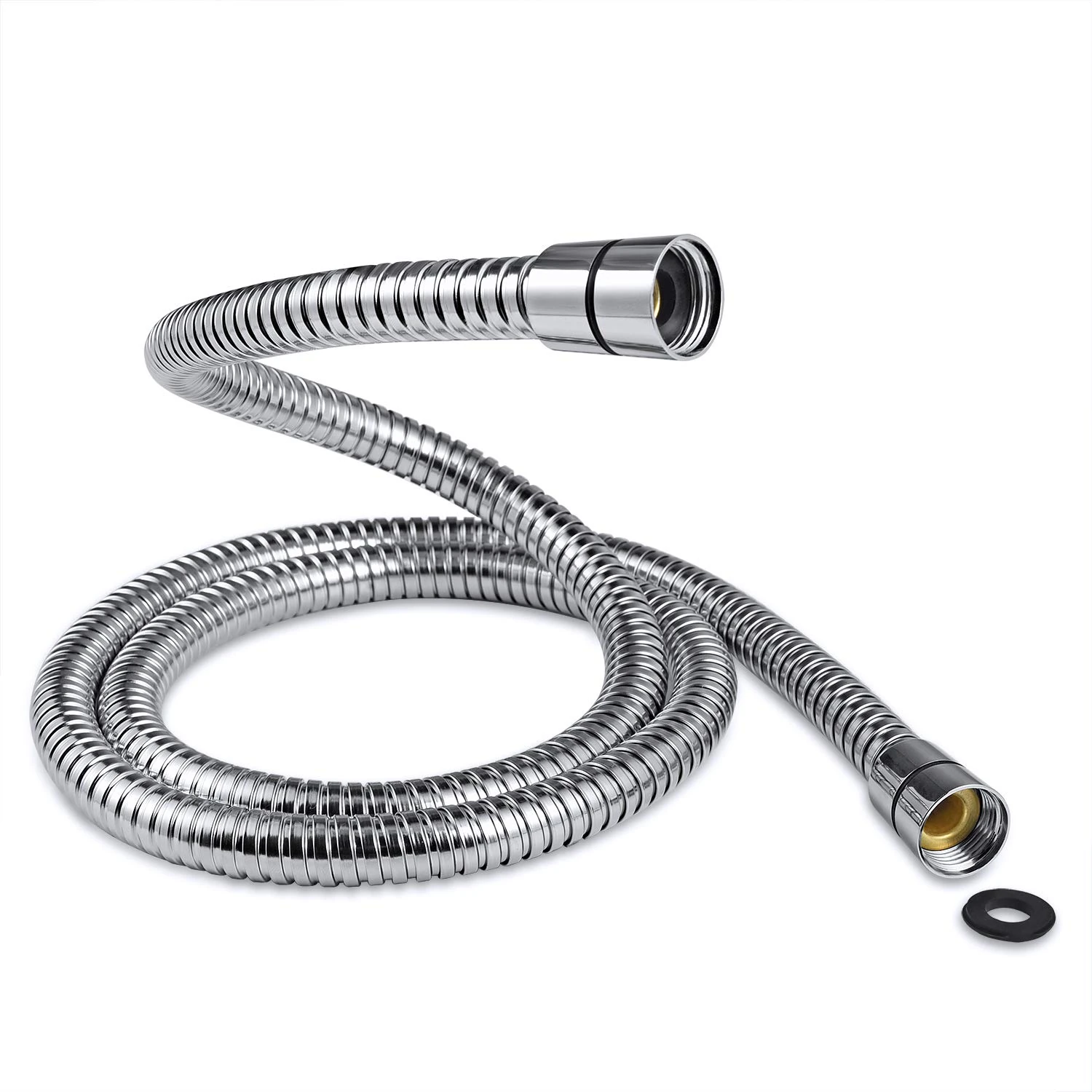 Samodra Shower Hose 1.25m | Flexible Stainless Steel Replacement Shower Hose Pipe with 2 Washers Leakproof & Anti-Kink | Universal Fit