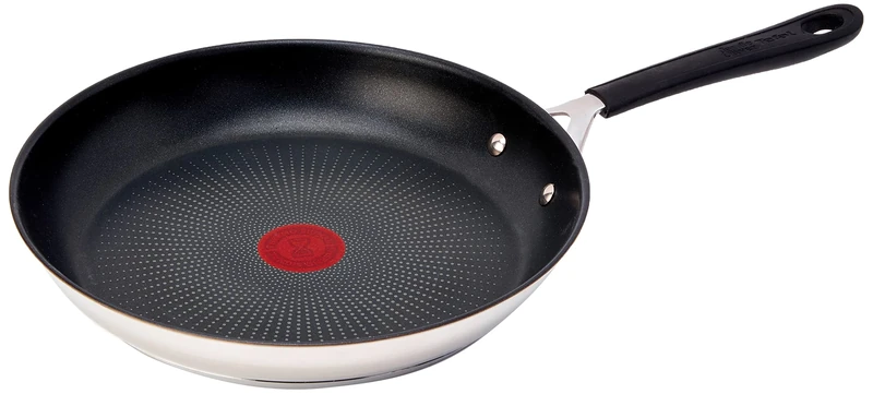 Tefal Jamie Oliver E3030644 28cm Induction Frying Pan - Silver