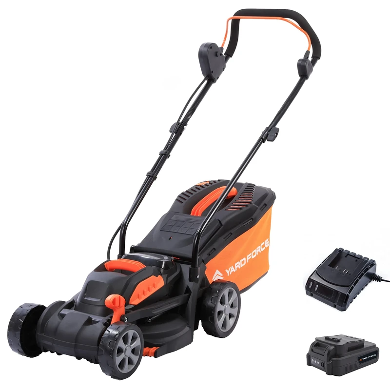 Yard Force Cordless Lawnmower, 20v 4.0ah, 33 cm cutting width