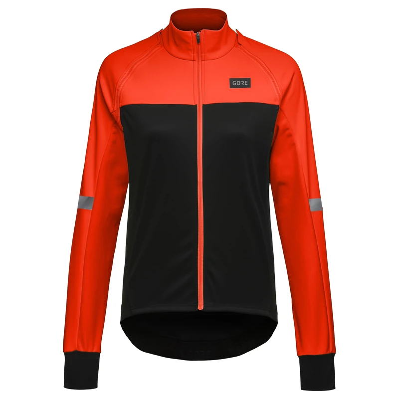 GOREWEAR Phantom Jacket Womens, Black/Fireball, 40