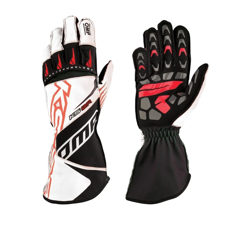 Omp KS-2R GLOVES MY2022 WHITE/RED SIZE XL
