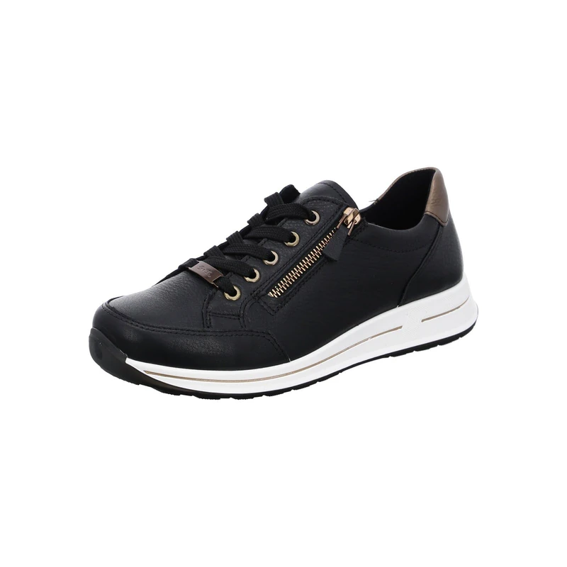 ARA Women's Osaka Sneaker, Black Moro, 6.5 UK