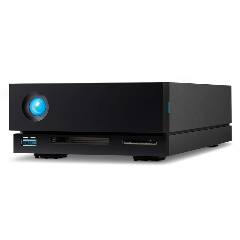 LaCie 1big Dock 20TB — USB‑C Desktop External Hard Drive, for Mac & Windows, Thunderbolt 3, card reader — Rescue Data Recovery included