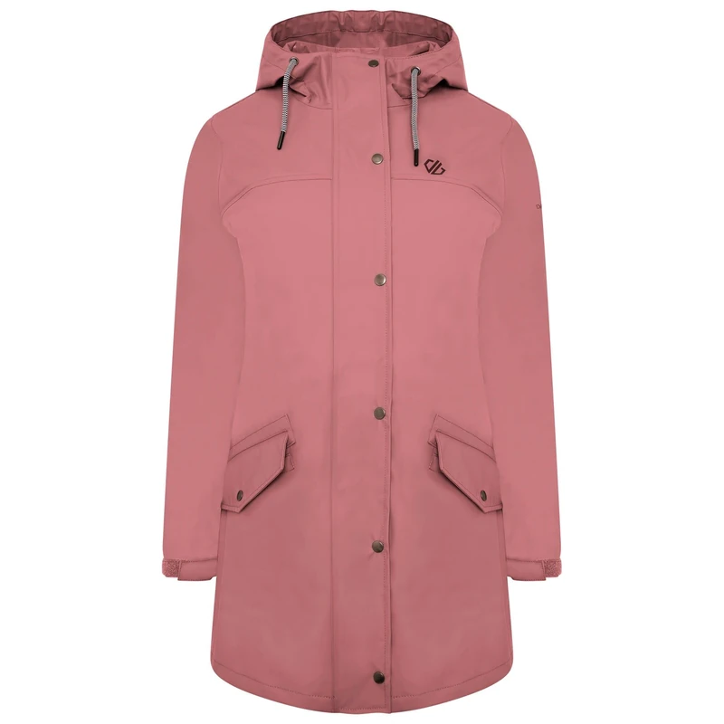 Dare 2b Lambent II Jacket ARED waterproof, ultra-matte longline jacket. Featuring a hood and pockets. Suitable for walking and hiking.