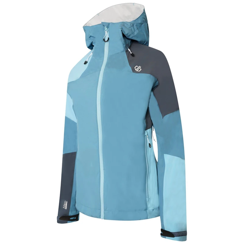 Dare2b Checkpoint IIIJkt recycled ARED waterproof, breathable, hooded jacket. Featuring SeamSmart and AEP technologies and pockets. Suitable for walking and hiking.