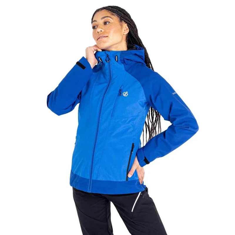 Dare 2b Veritas Era Jacktrecycled ARED waterproof, breathable, hooded jacket. Featuring multiple pockets. Suitable for walking and hiking.