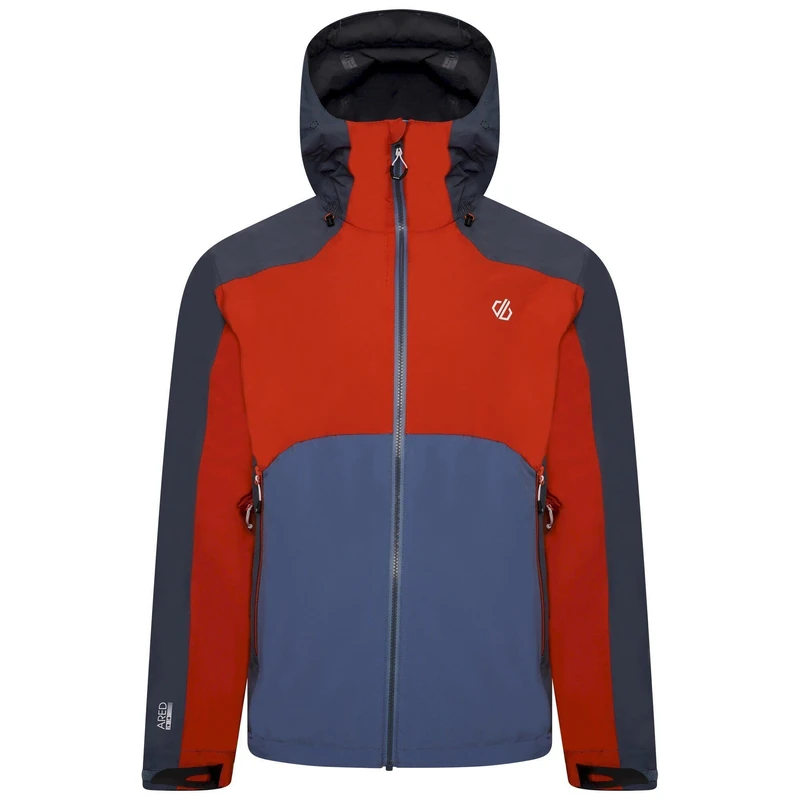 Dare2b Men's Touchpoint II JKT Jacket, Burnt Salmon/Stellar Blue/Orion Grey, XL - Image 1
