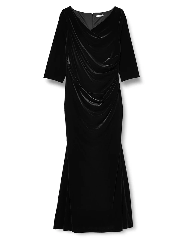 Gina Bacconi Women's Velvet Maxi Cocktail Dress - Black, 8