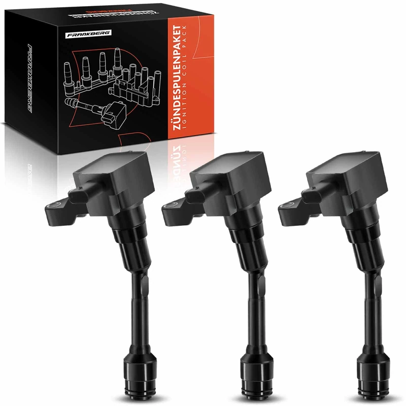 Frankberg 3x Ignition coil Compatible with Grand C-Max Mondeo V Transit Courier B-Max C-Max II Focus III Ecosport Tourneo Fiesta VI Replace# CM5G12A366CA