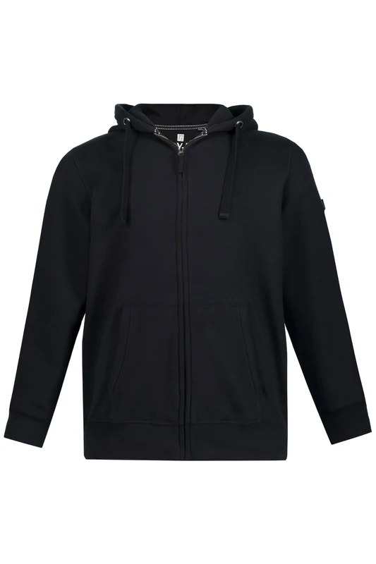 JP 1880 804164 Hoodie Jacket Up to 8 XL, black, XXXXL