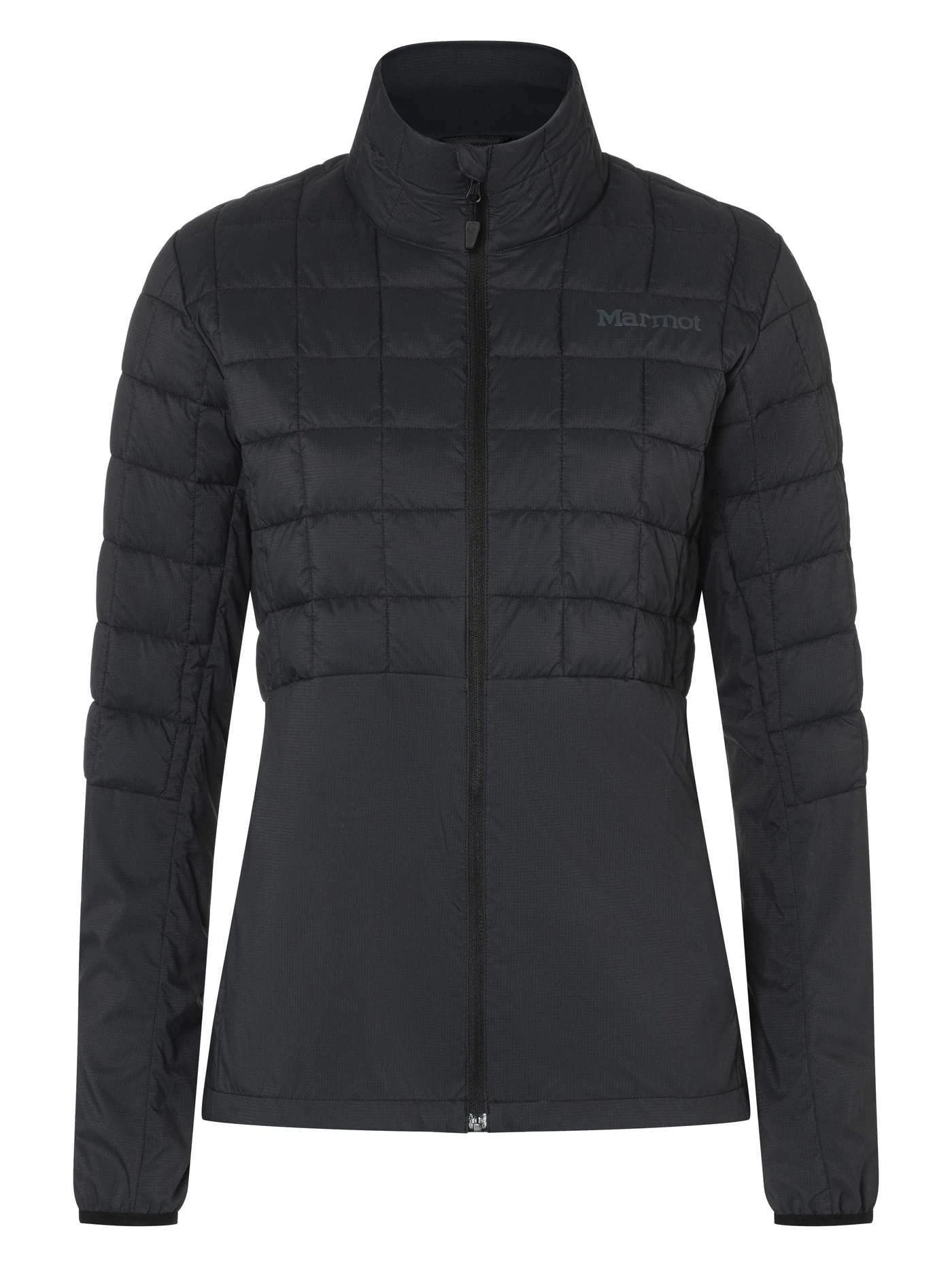 Marmot Women Wm's Echo Featherless Hybrid, Insulated Hiking Jacket, Water-Repellent Functional Jacket, Breathable Quilted Jacket, Windproof Outdoor Jacket, Black, S