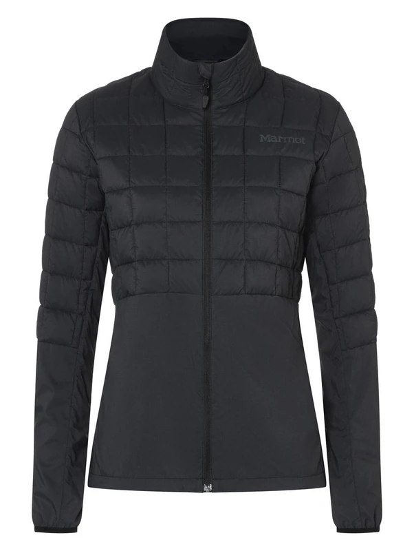 Marmot Women Wm's Echo Featherless Hybrid, Insulated hiking jacket, water-repellent functional jacket, breathable quilted jacket, windproof outdoor jacket, Black, M