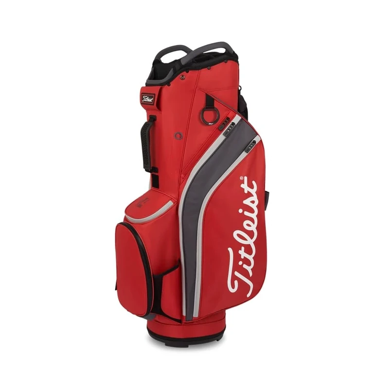 Titleist Cart 14 Golf Bag, Dark Red/Graphite/Grey