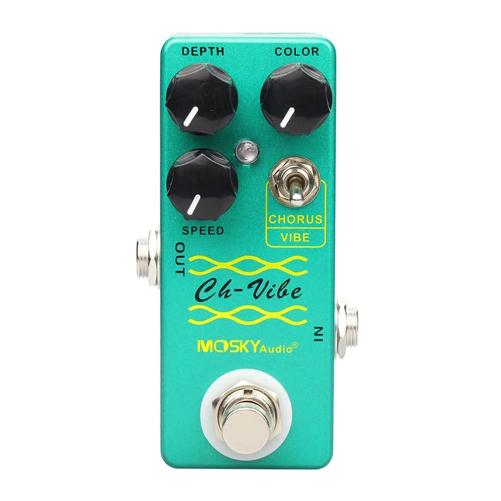 Mosky CH-VIBE - Vintage Style Chorus/Vibrato Pedal, Green
