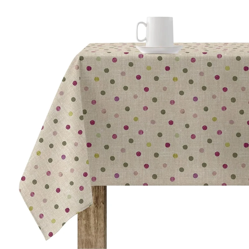 BELUM 100% Organic Cotton Resin Tablecloth, Rectangular, Stain Resistant, XL Size, 180cm x 300cm