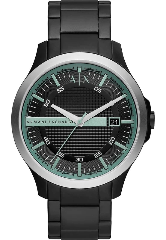 Armani Exchange Watch For Men, Quartz Movement and 46mm Case Size with Stainless steel, Leather or Silicone strap