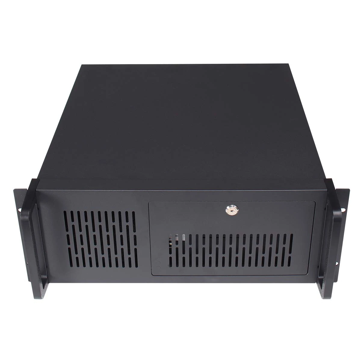 JUSTOP 4U 500 V2 Rackmount Server Case 500mm Deep ATX/Micro ATX/Mini ITX Chasis, 2x USB 2x 5.25” External Bay Lockable, 1x 120mm Fan Included