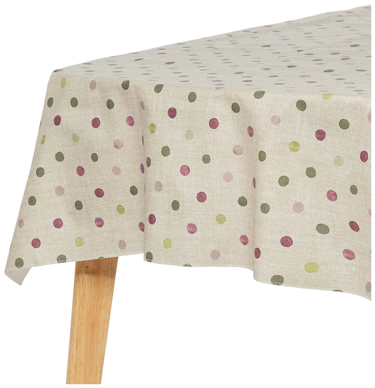 BELUM | 100% Organic Cotton Resin Tablecloth XL Size 180x250cm | Resinated Tablecloth Stain Resistant | Large Tablecloth for Rectangular Tabletop| Tablecloth NO Rubber