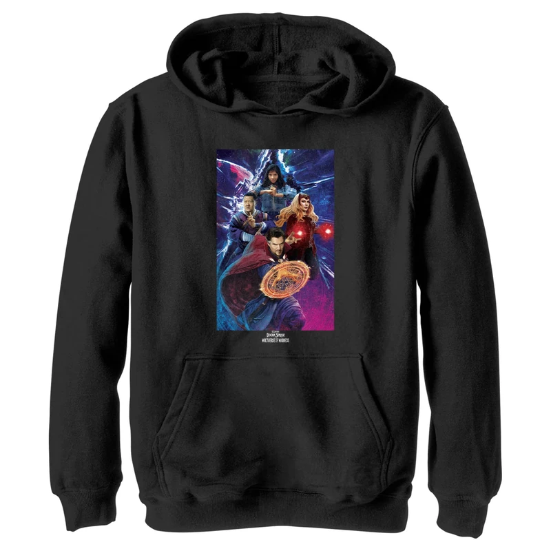 Marvel Unisex Children^Boy's Dr Strange Group Shot Hoodie, Schwarz, XL