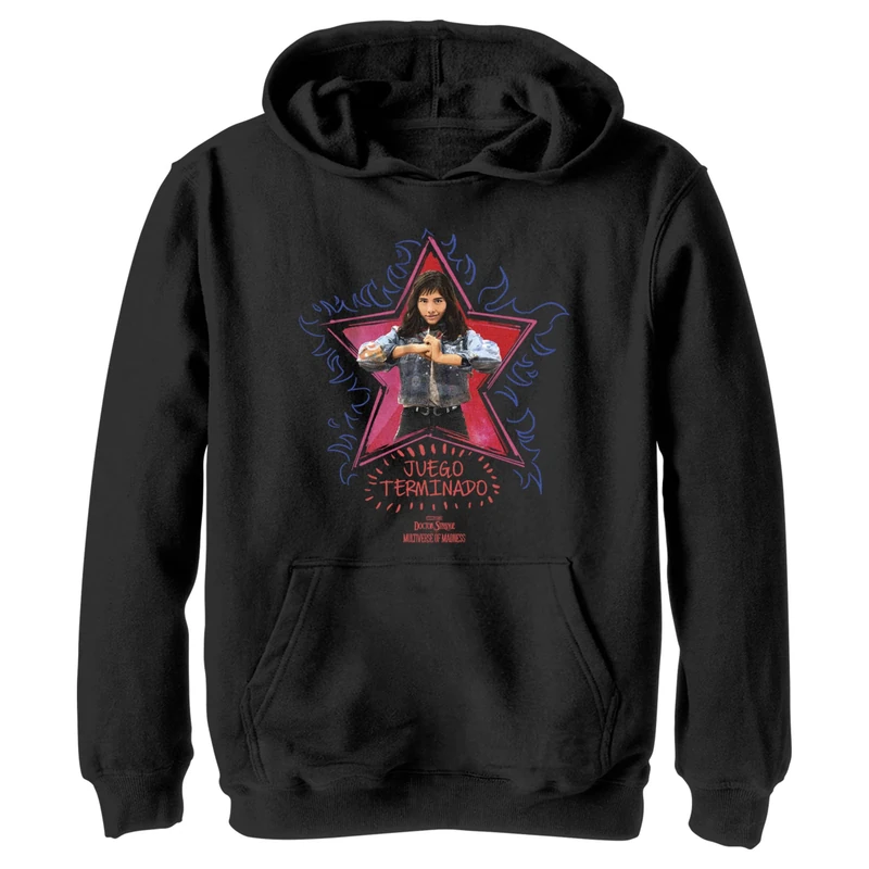 Marvel Unisex Children^Boy's Stars of Chavez Hoodie, Schwarz, S