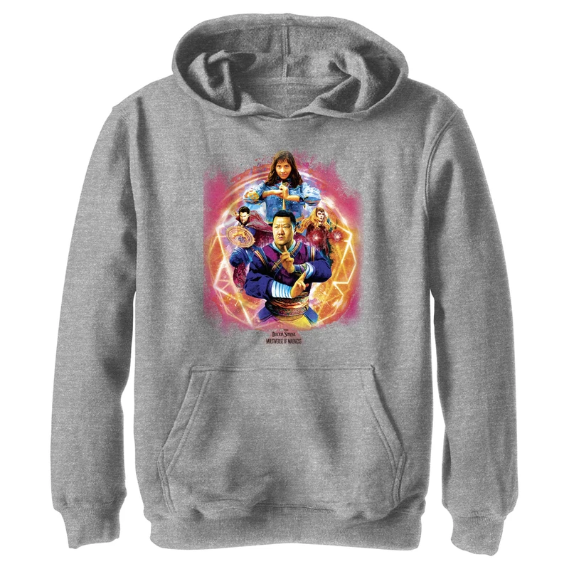 Marvel Doctor Strange in the Multiverse of Madness - Strong Three YTH Hoodie Heather grey 12/13