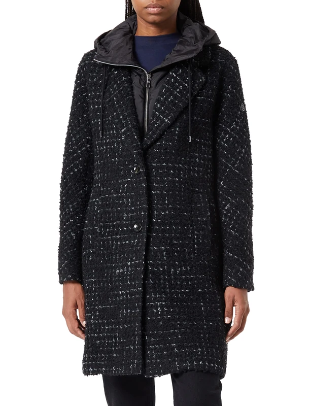 bugatti Women's 261928-24034 Wool Jacket, Black, Standard