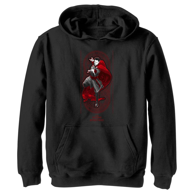 Marvel Unisex Children^Boy's Strange Minds Hoodie, Schwarz, L