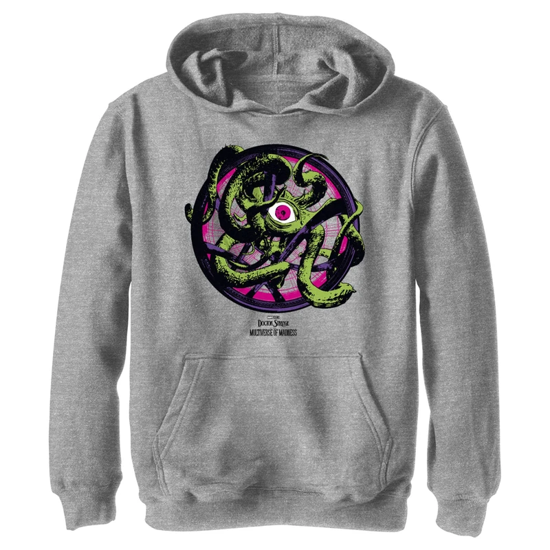 Marvel Boy's Doctor Strange im Multiversum des Wahnsinns-Seal of Vishanti Hoodie, Athletic Heather, L
