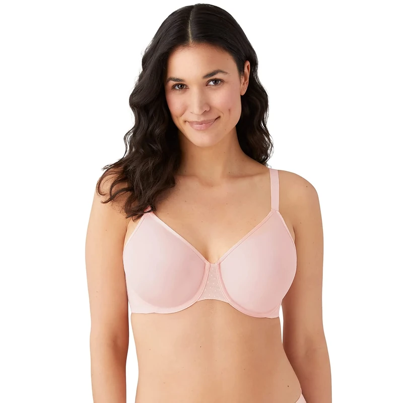 Wacoal Women's Back Appeal Minimizer Underwire Bra, Crystal Pink, 34C