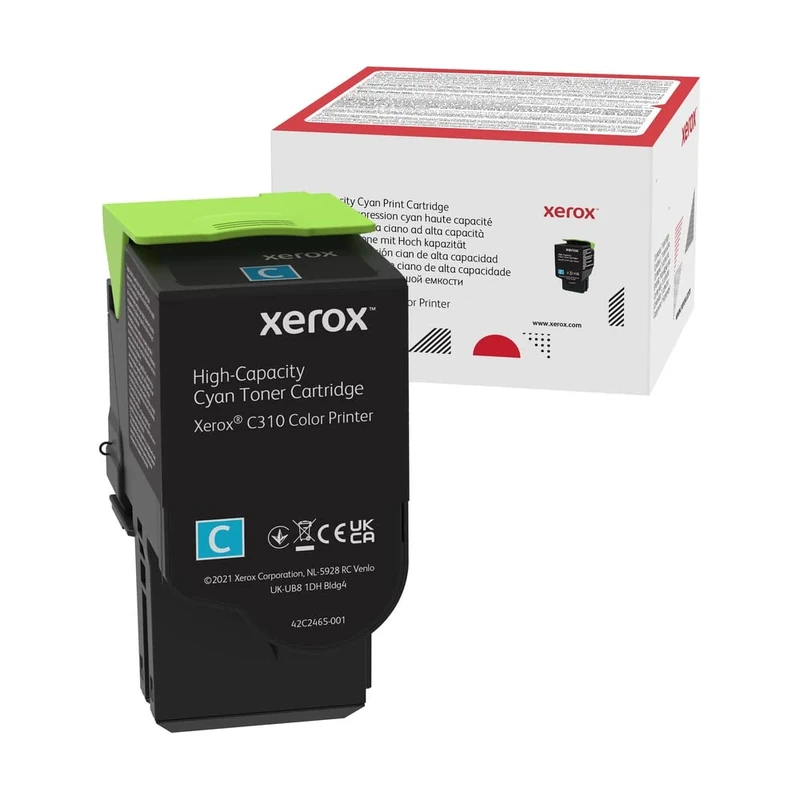 Xerox Genuine C310 / C315 Cyan High Capacity Toner Cartridge (5,500 pages) - 006R04365