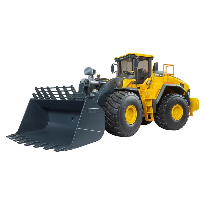 Bruder 02458 Volvo L260H Wheel Loader – 1:16 Scale Heavy‑Duty Construction Loader with Movable Boom & Bucket, Articulated Steering, | Compatible with Bruder Implements & bWorld Accessories | Ages 3+