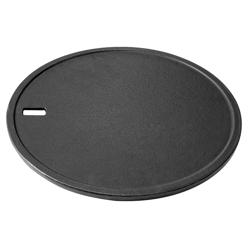 LANDMANN Modulus Grill Plate | Made of Enamelled Cast Iron | Suitable for The Modulus Grill System | Can be Used on Both Sides | Ideal for Roasting and Baking Small Grilled Food, Fried Eggs [Diameter