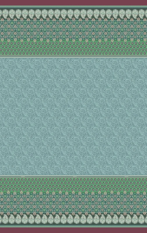 Bassetti Bedspread, Cotton, Green, 240x255