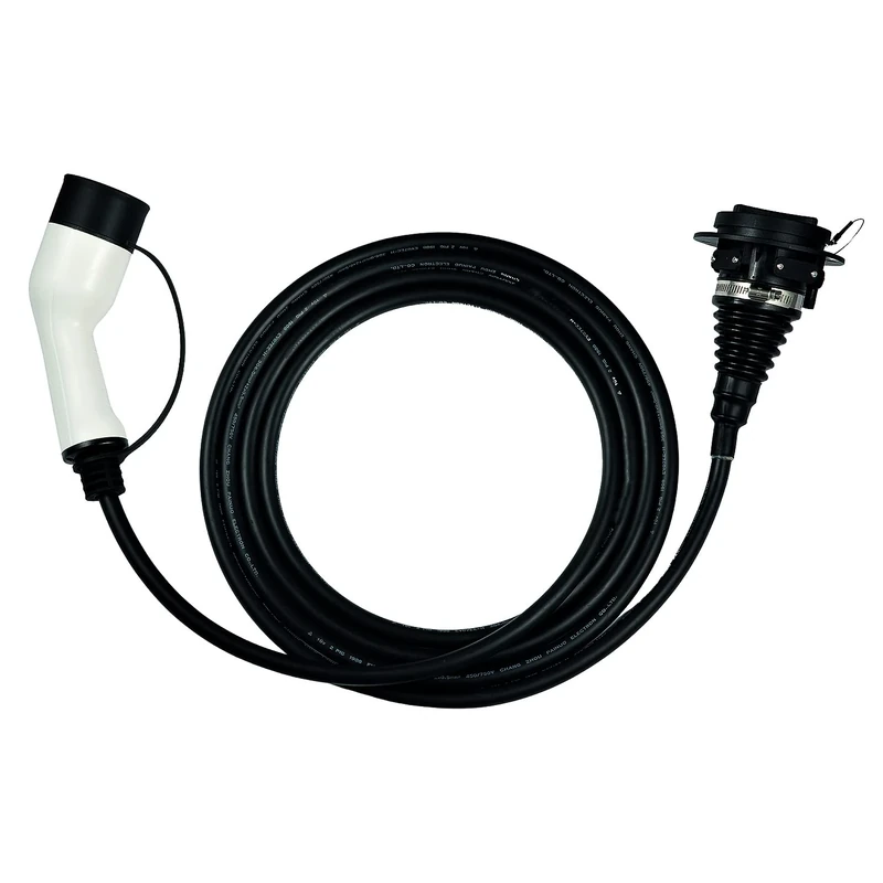 WAI EVC22132-5EXT Type 2 Female to Type 2 Male Extension, 3.7 KW, 16 Amp Single Phase Electric Vehicle/EV Charging Cable, 5 Meter Black