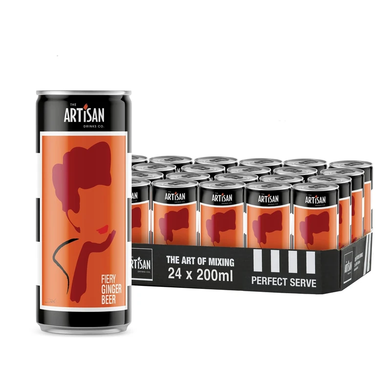 Artisan Fiery Ginger Beer Can, 200ml (Case 24)