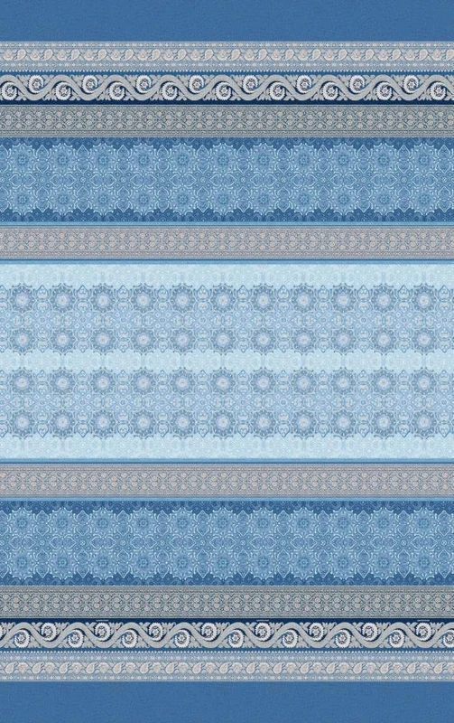 Bassetti TREMEZZO Jacquard Plaid, Cotton, Blue, 140 x 190 cm - Image 1