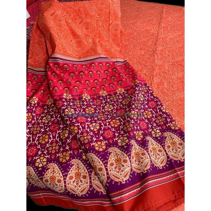 Bassetti Foulard Cotton Orange 270 x 270 cm - Image 1