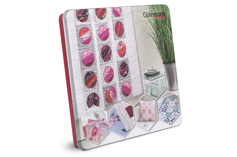 Gütermann creativ Cotton Box with 30 spools Cotton C Ne 50 100 m, Assorted Colours