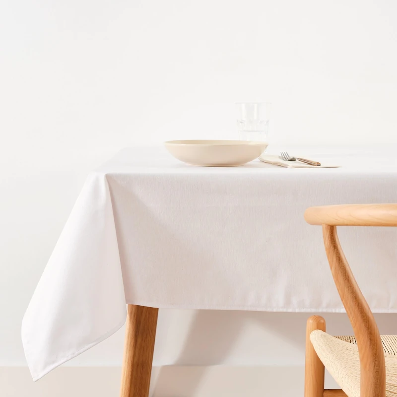 BELUM | Resin Tablecloth 100% Organic Cotton XL Size 180 x 200 cm | Stain Resin Tablecloth | Large Tablecloth for Rectangular Table