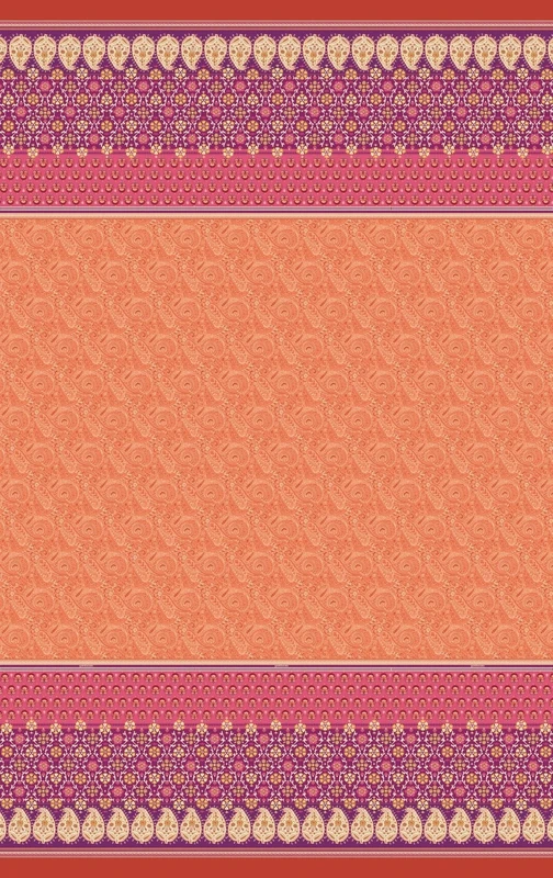 Bassetti Bedspread, Cotton, Orange, 240x255